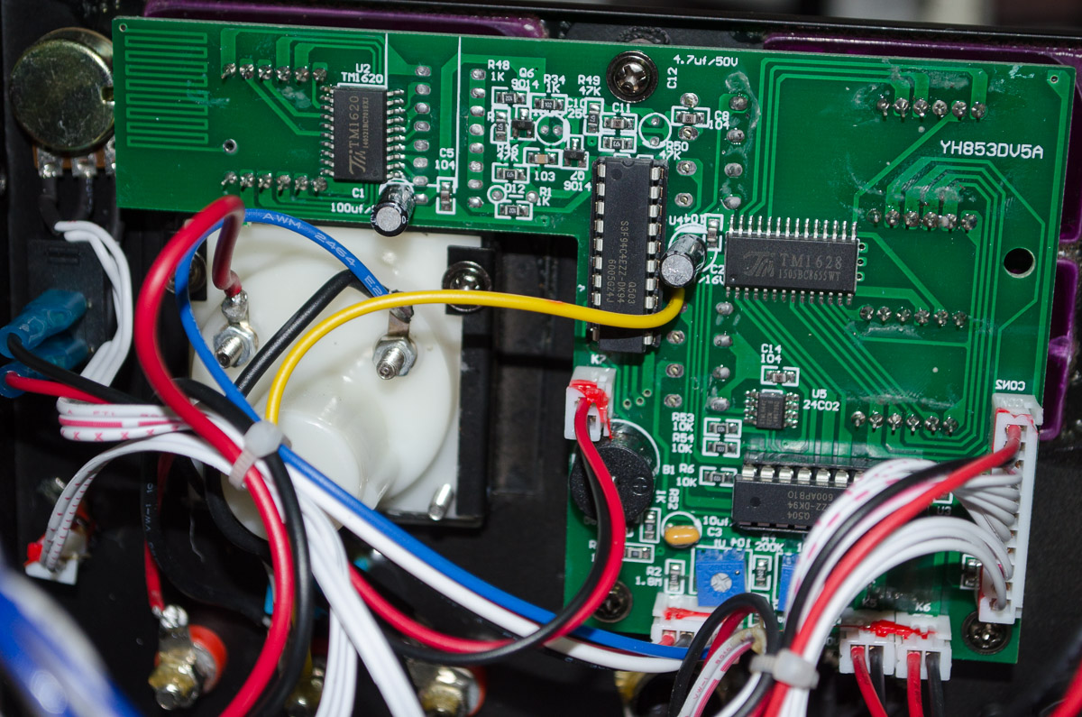 WEP 853D soldering station mid-section PCB